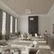 Ekena Millwork 33W x 33H x 38T Small Cameron Decorative Fretwork Wood Ceiling Panels, Walnut CELW33X33X0375CAMWA - alternate 4